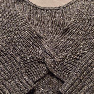 Size XL Ruby Moon Boutique Sweater Cropped Criss Crossed Like Detailing Green